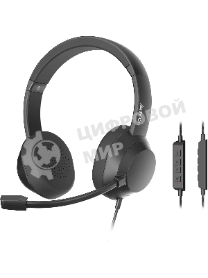 Гарнитура A4Tech Fstyler FH150U чёрный, проводная