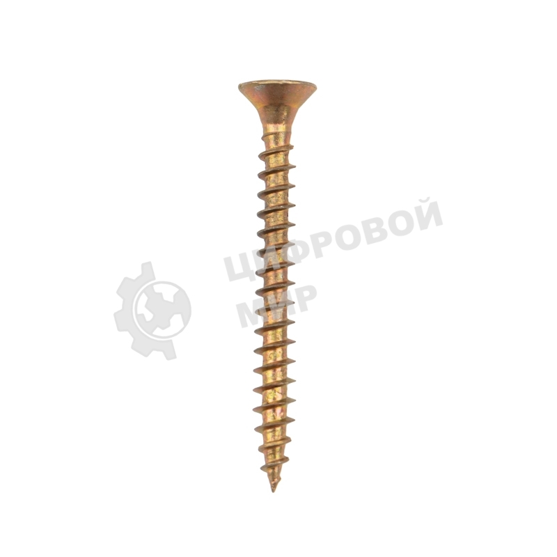 Саморез универсальный Kranz 4х40, желтый цинк, короб (200 шт./уп.)