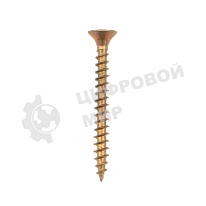 Саморез универсальный Kranz 4х40, желтый цинк, короб (200 шт./уп.)