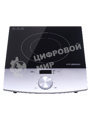 Плита настольная электрическая Hyundai HYC-0102 серебристый/черный стеклокерамика