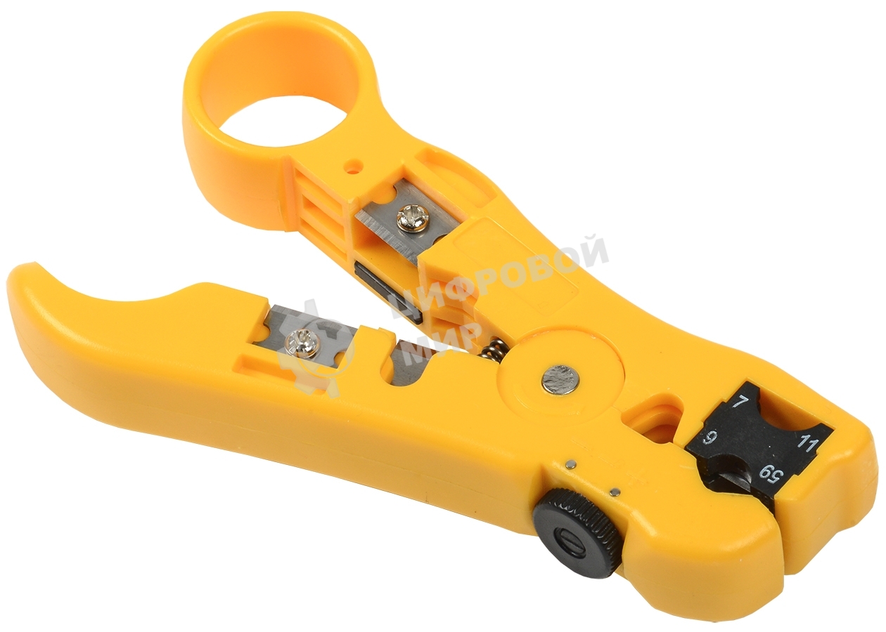 Инструмент ITK TS2-GR20 для зачистки кабеля UTP (упак:1шт) желтый