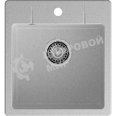 Мойка GRANFEST URBAN 245 1-чаша 450x490мм, монтаж: врезной, материал: кварц, серый