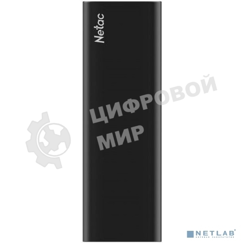 Внешний SSD Netac Z SLIM, 250 Gb, USB 3.2 Gen 2 Type-C, R/W 550/480, черный