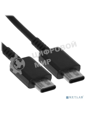 Кабель Samsung EP-DX310JBRGRU USB Type-C (m)-USB Type-C (m) 1.8м черный (упак.:1шт)