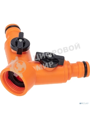 Разветвитель 2-х канальный на кран 3/4-1/2 дюйма Четыре Сезона