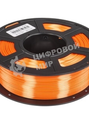 Филамент NVPrint Silk PLA+ Orange для 3D печати диаметр 1.75мм длина 330 метров масса 1 кг