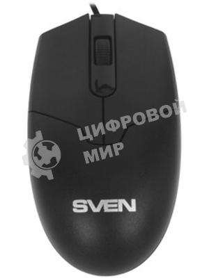 Мышь проводная SVEN RX-30 черный, 1000 dpi, USB, кнопки - 3