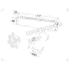 Управляемый светодиодный светильник для шинопровода Magnetic Ambrella light GL1213 GD золото IP20 12W 3000K-6400K 220V 36° D45*100 (Без ПДУ)
