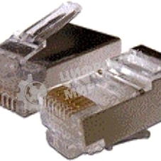 Коннектор LANMASTER RJ45 STP 8P8C, универсальный, cat.6, 100 шт.