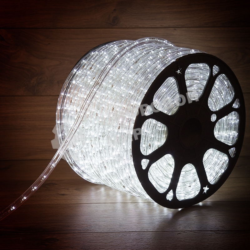 Дюралайт Neon-night LED, постоянное свечение (2W) - белый, 36 LED/м, бухта 100м