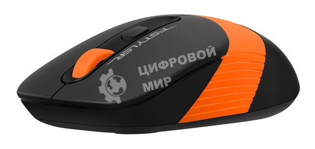 Мышь беспроводная A4Tech Fstyler FG10S черный/оранжевый, 2000 dpi, радиоканал, USB, кнопки - 4