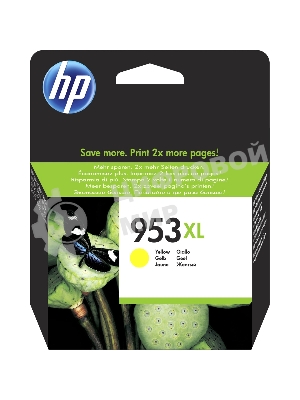 Картридж струйный HP 953XL F6U18AE желтый для HP OJP 8710/8715/8720/8730/8210/8725 (1600 стр.)