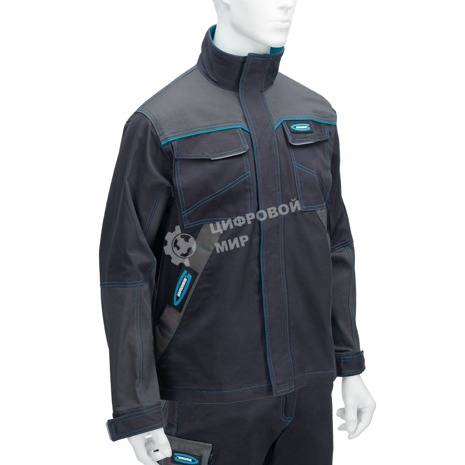 Куртка профессиональная рабочая, 97% хлопок 3% спандекс, L Gross