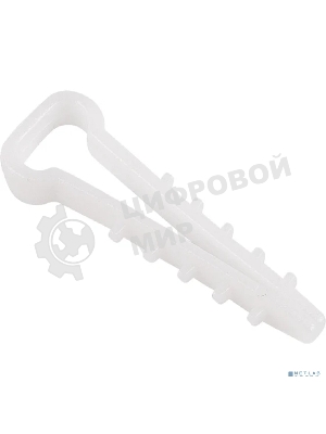 Дюбель-хомут нейлоновый прямоугольный Rexant 6-12 мм, белый, упаковка 100 шт.