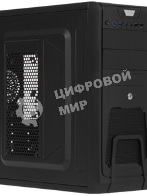 Компьютерный корпус Miditower ExeGate CP-603UB Black, ATX, (CP450W, 80мм), 2*USB+2*USB 3.0, Audio, замок блокировки кнопки питания