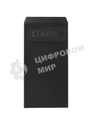 Компьютерный корпус c блоком питания 450 Ватт/Case Foxline FL-302-FZ450-U32 ATX case, black, w/PSU 450W 8см, w/2xUSB 2.0+2xUSB 3.0, w/pwr cord, w/o FAN