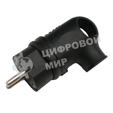 Вилка разборная GRV-P-16-СE-G-B-IP44, 16А, угловая, с/з, черная, IP44, 1/20/200