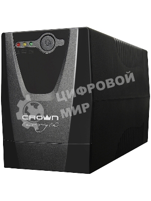Источник бесперебойного питания Crown CMU-500X (480 ВА/240 Вт; Off-Line; 1 х Euro + 1 х IEC-320 резервным питанием и фильтрацией; 12V/4,5AH х 1; пластик)