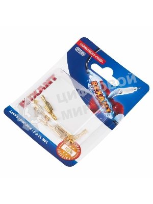 Клемма плоская Rexant, гнездо - 3.6 мм, 1 - 1.5 мм², (РП-м 1.5-(2.8)/DJ622-D2.8x0.5B), в упак. 10 шт.