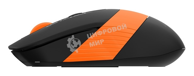 Мышь беспроводная A4Tech Fstyler FG10S черный/оранжевый, 2000 dpi, радиоканал, USB, кнопки - 4