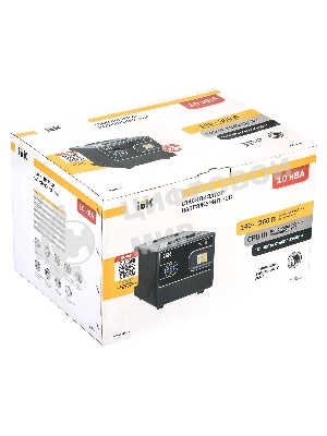 Стабилизатор напряжения IEK Hub 10кВА однофазный черный (IVS21-1-010-13)