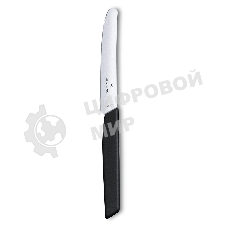 Нож кухонный Victorinox Swiss Modern (6.9003.11) стальной столовый лезв. 110 мм прямая заточка черный