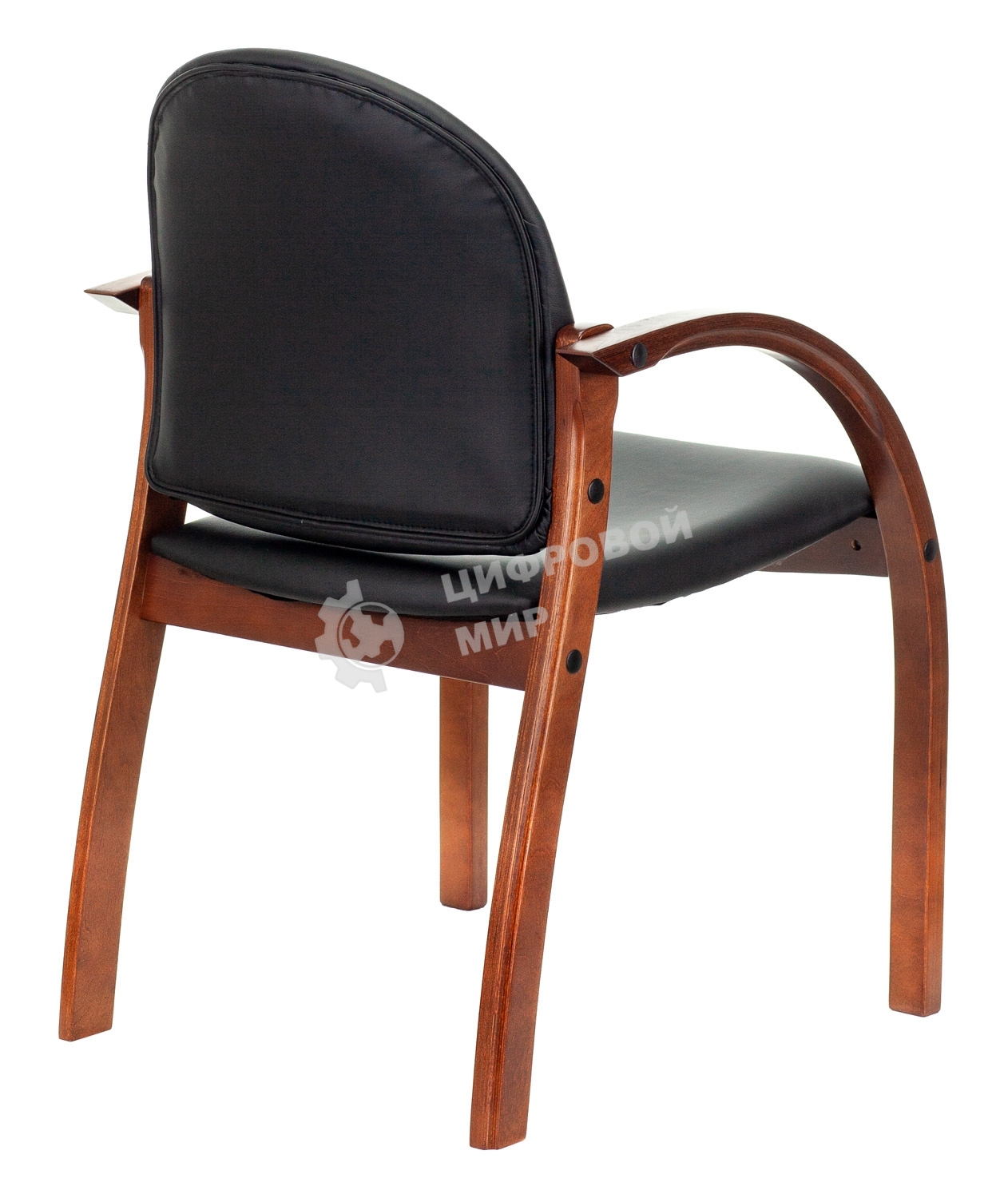 Стул Бюрократ ДЖУНО черный, искусственная кожа