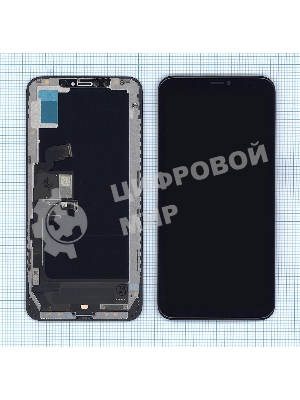 Дисплей для iPhone XS MAX в сборе с тачскрином (Foxconn), черный