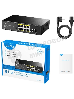 Коммутатор Cudy FS1010P, 10×100 Мбит/с