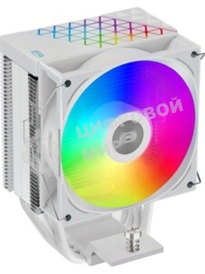 Кулер PCCooler R400 ARGb белый 92мм алюминий+медь 2200rpm 30db 4-pin 180W 133мм