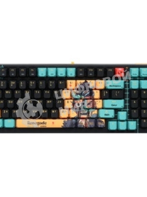 Клавиатура проводная A4Tech Bloody AT98 Renegade USB черный/зеленый