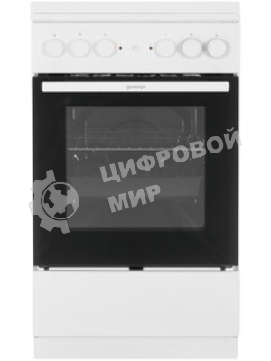 Плита комбинированная Gorenje GK5A12WG белый, конфорок 2 газовых и 2 электрических, духовка 68 л, 50 см x 85 см x 59.4 см