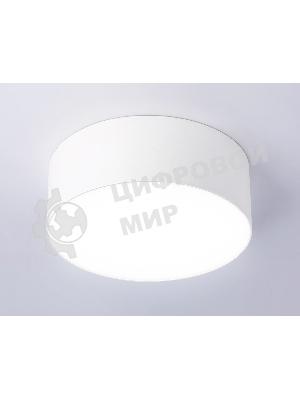 Потолочный светодиодный светильник Ambrella light FV5512 WH белый LED 15W 4200K D120*58 (Без ПДУ)