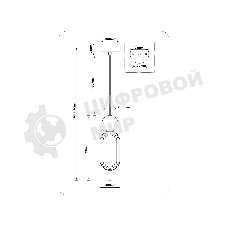 Светильник Ambrella light LH53101 BS/GR/FR латунь/серый/белый матовый G9 max 28W D100*330