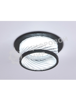 Светильник Ambrella light TN1252 SBK/CL черный песок/прозрачный GU5.3 D98*58
