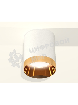 Светильник Ambrella Light XS6301024 SWH/PYG белый песок/золото желтое полированное MR16 GU5.3 (C6301, N6134)