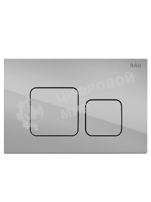 Инсталляция BAU PRO для подвесного унитаза с клавишей смыва BAU Soul, хром