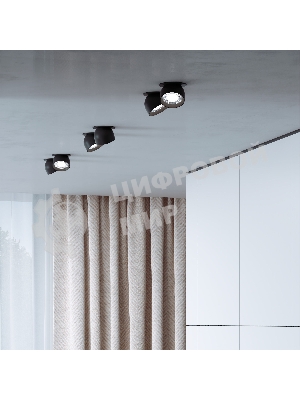 25092/LED / светильник встраиваемый светодиодный / черный