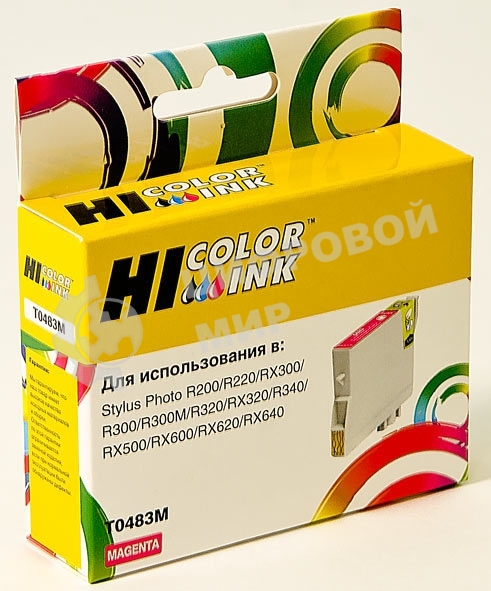Картридж Epson Stylus Photo R200/R300/RX500/RX600 (Hi-black) new, C13T04834010, M