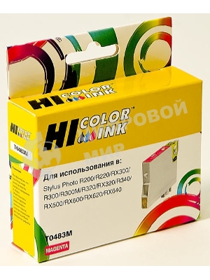Картридж Epson Stylus Photo R200/R300/RX500/RX600 (Hi-black) new, C13T04834010, M