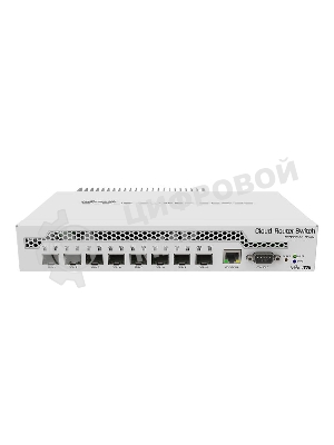Коммутатор MikroTik CRS309-1G-8S+IN 8 SFP+, dual-core 800MHz CPU, 512MB RAM, POE, RS232 serial port