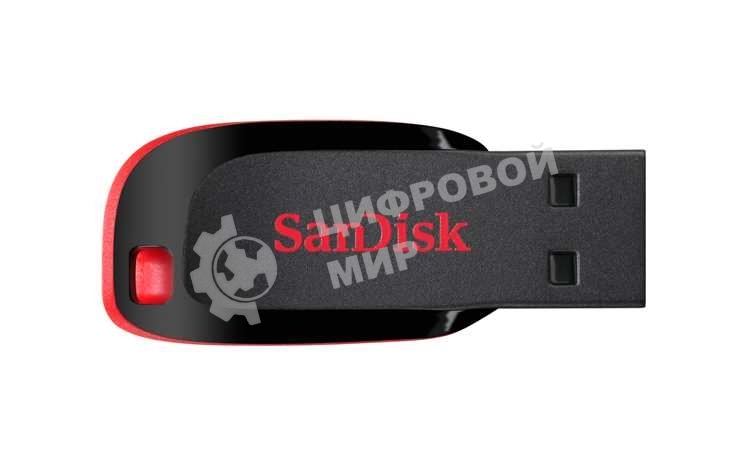 Флешка USB SanDisk Cruzer Blade (SDCZ50-128G-B35), 128Gb, USB 2.0, Type-A, R/W 16/4, черный