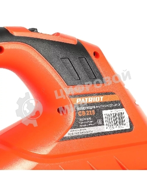 Воздуходув аккумуляторный PATRIOT CB215 21В UES, 2 режима, 150-208км/ч, 130м3/ч (без аккумулятора и зарядного устройства)