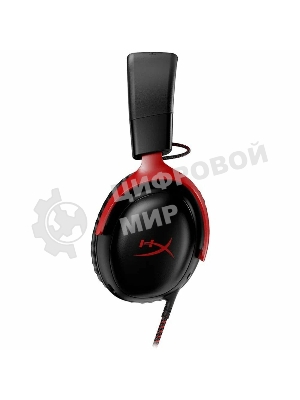 Гарнитура HyperX Cloud III чёрный-красный, проводная, 3.5 мм
