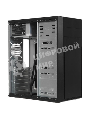 Компьютерный корпус c блоком питания 450 Ватт/Case Foxline FL-302-FZ450-U32 ATX case, black, w/PSU 450W 8см, w/2xUSB 2.0+2xUSB 3.0, w/pwr cord, w/o FAN
