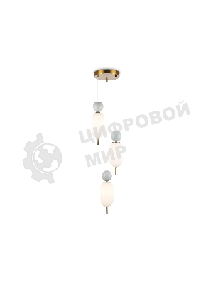 Светильник Ambrella light LH53102/3 BS/GR/FR латунь/серый/белый матовый G9*3 max 28W D260*1525