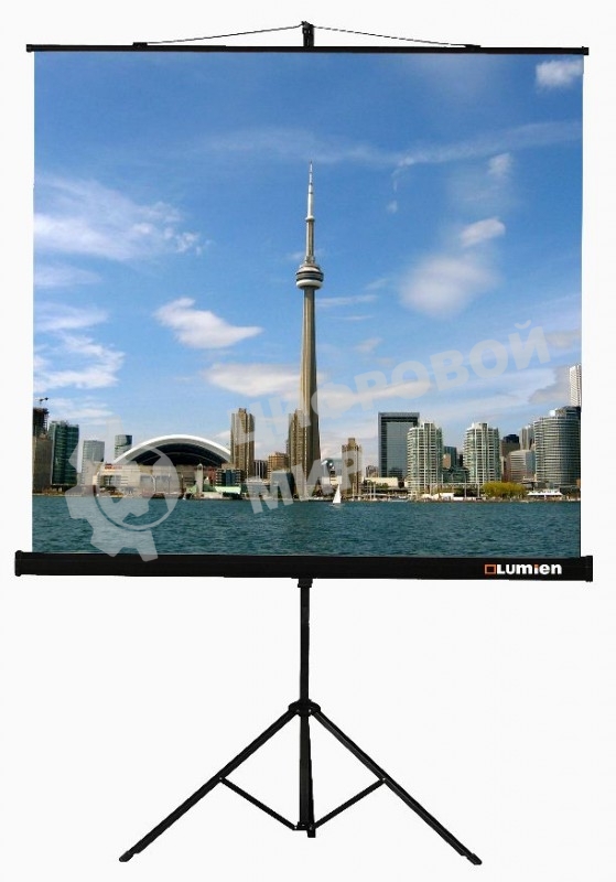 Экран на треноге Lumien 160x160см Eco View LEV-100105 1:1 напольный рулонный