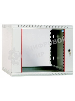 Шкаф настенный ЦМО ШРН-Э-12.500.1 12U 600x520 мм пер. дв. стал. лист несъемные бок. пан. серый