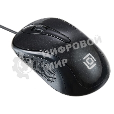 Мышь проводная Oklick 385M черный, 1000 dpi, USB, кнопки - 3
