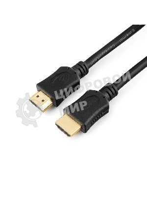 Кабель Cablexpert HDMI CC-HDMI4L-1M, 19M/19M, v2.0, серия Light, позол.разъемы, экран, 1м, черный, пакет